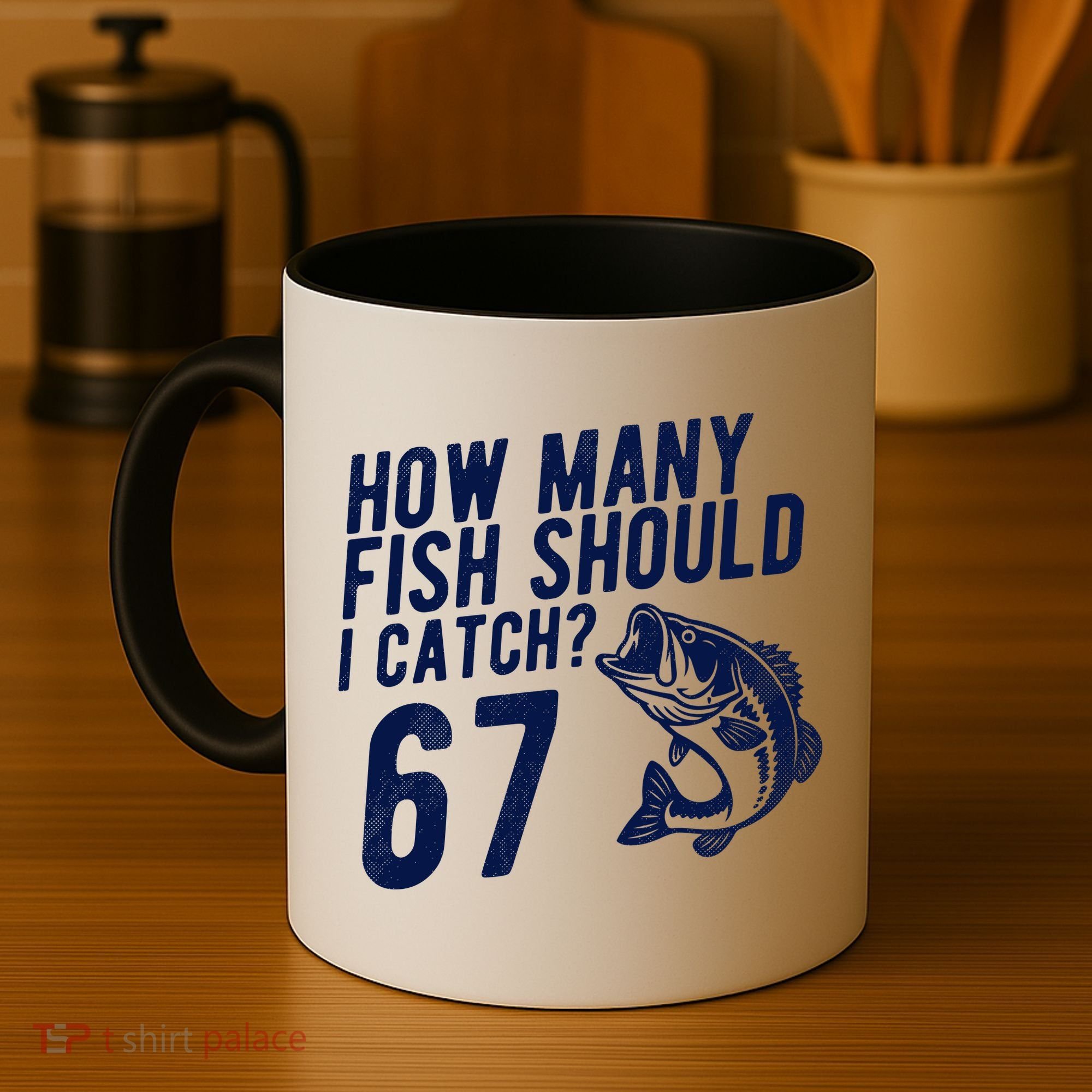 How Many Fish Should I Catch 67 6-7 Meme Funny Coffee Mug