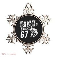 How Many Fish Should I Catch 67 6-7 Meme Funny Ornament thumb 0