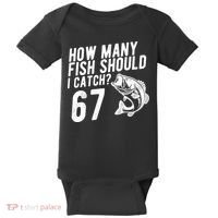 How Many Fish Should I Catch 67 6-7 Meme Funny Baby Bodysuit thumb 0