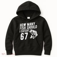 How Many Fish Should I Catch 67 6-7 Meme Funny Kids Hoodie thumb 0
