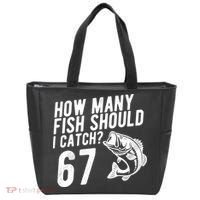 How Many Fish Should I Catch 67 6-7 Meme Funny Tote Bag thumb 0