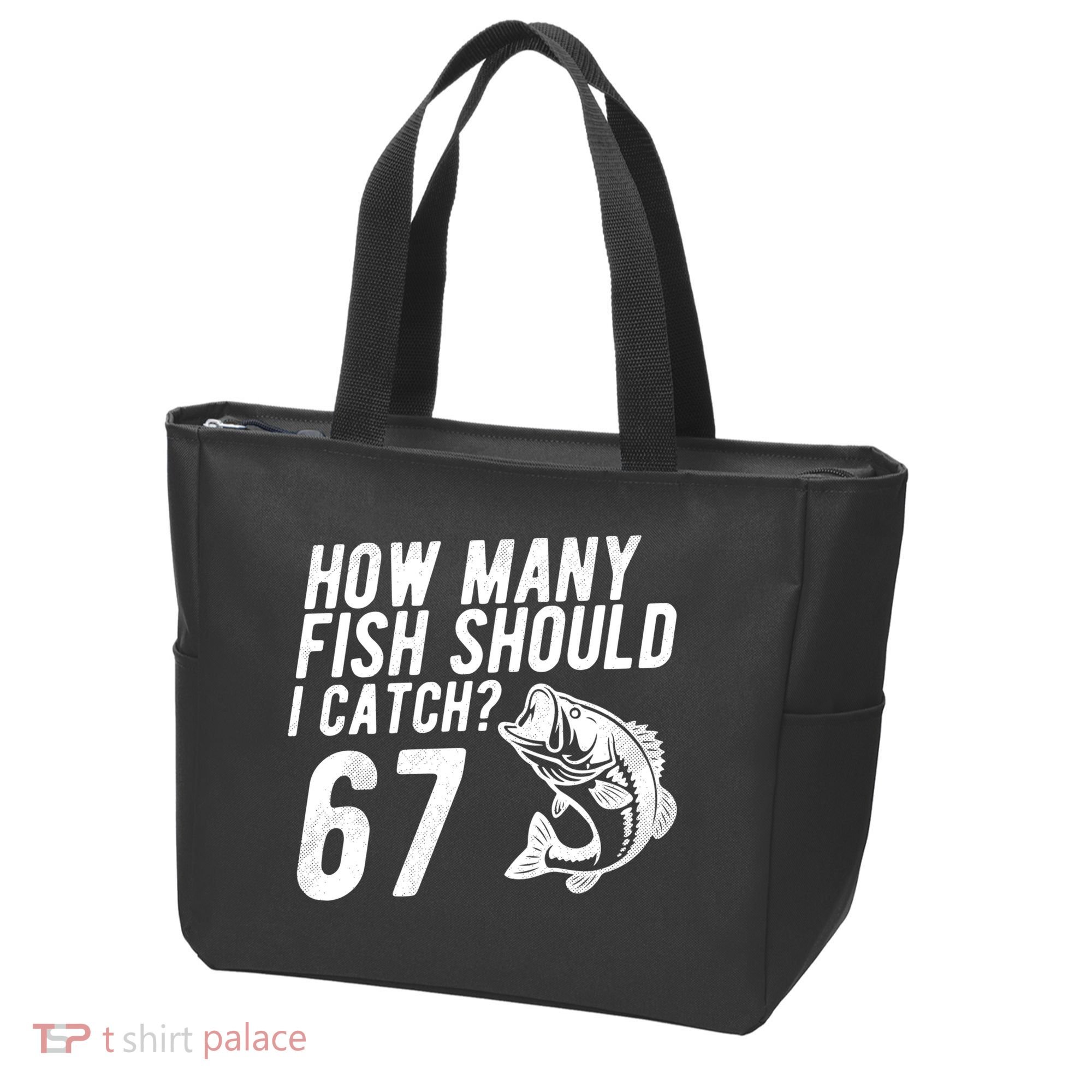 How Many Fish Should I Catch 67 6-7 Meme Funny Tote Bag