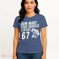 How Many Fish Should I Catch 67 6-7 Meme Funny Women's T-Shirt thumb 4