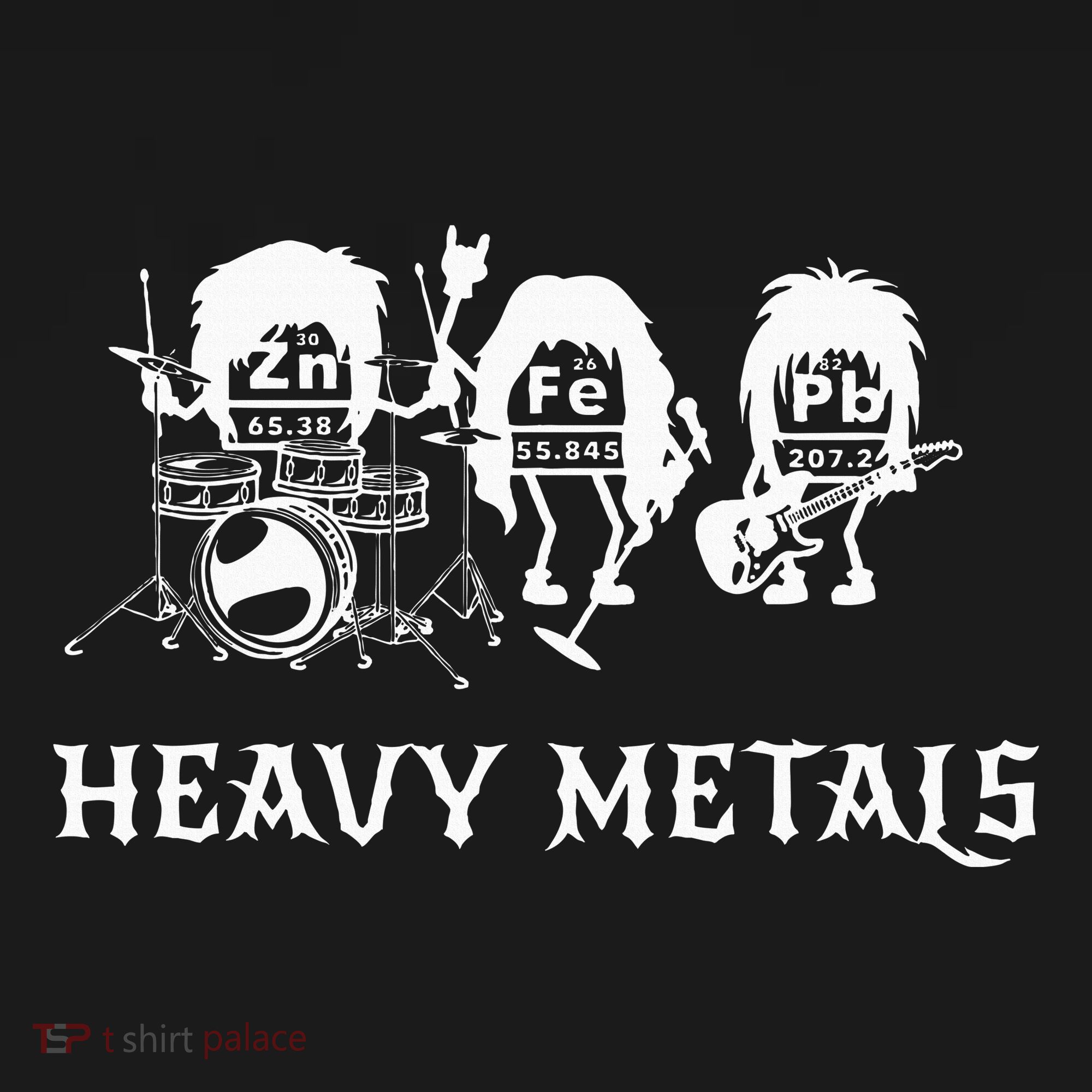 Heavy Metals Funny Chemistry Periodic Table Joke Women's Hoodie
