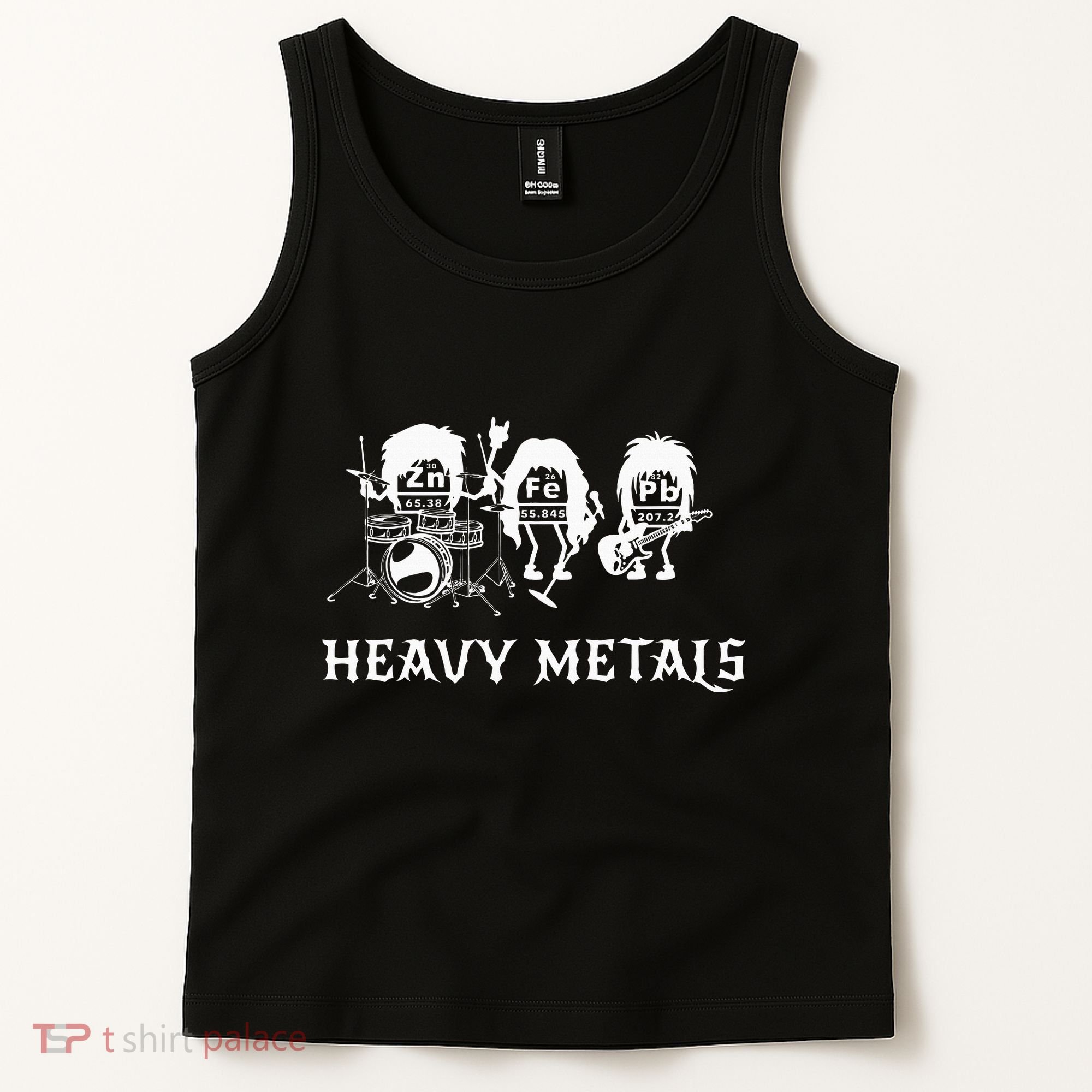 Heavy Metals Funny Chemistry Periodic Table Joke Tank Top