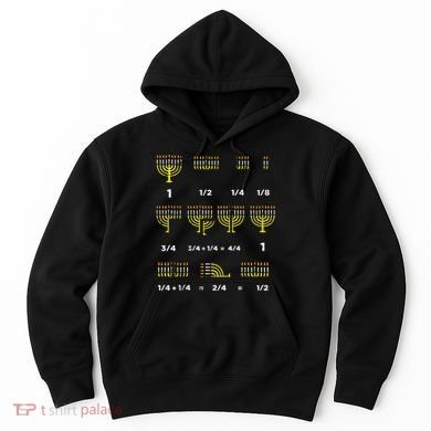 Hanukkah Math Fractions Menorah Chanukah Teacher   Hoodie