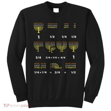 Hanukkah Math Fractions Menorah Chanukah Teacher   Sweatshirt