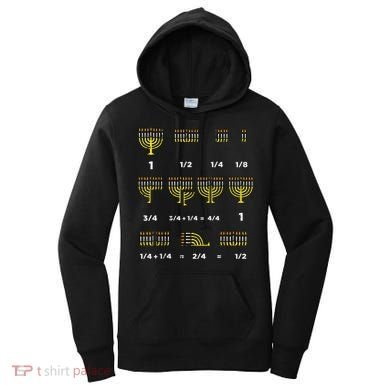 Hanukkah Math Fractions Menorah Chanukah Teacher   Women's Hoodie