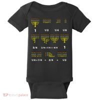Hanukkah Math Fractions Menorah Chanukah Teacher   Baby Bodysuit thumb 0
