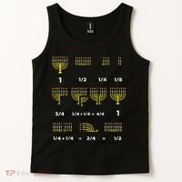 Hanukkah Math Fractions Menorah Chanukah Teacher   Tank Top thumb 2