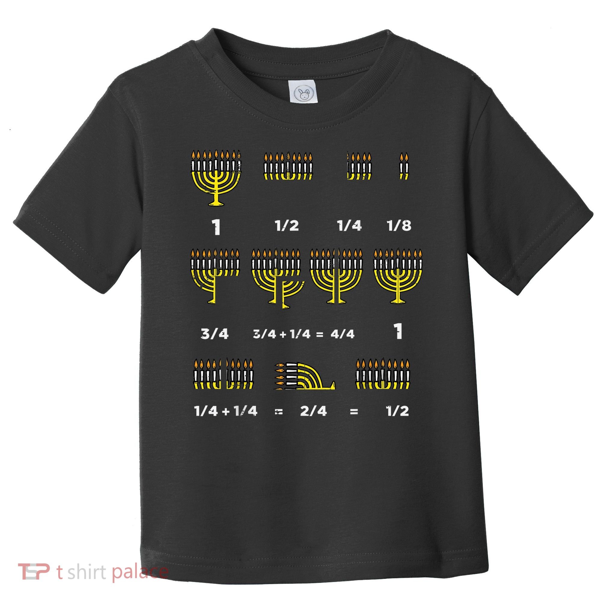 Hanukkah Math Fractions Menorah Chanukah Teacher   Toddler T-Shirt