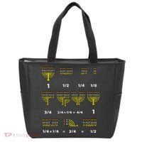 Hanukkah Math Fractions Menorah Chanukah Teacher   Tote Bag thumb 0