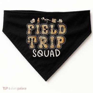 History Museum Field Trip Squad Crew Teacher Student USA-Made Doggie Bandana