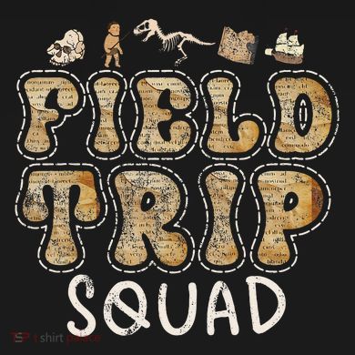 History Museum Field Trip Squad Crew Teacher Student V-Neck T-Shirt