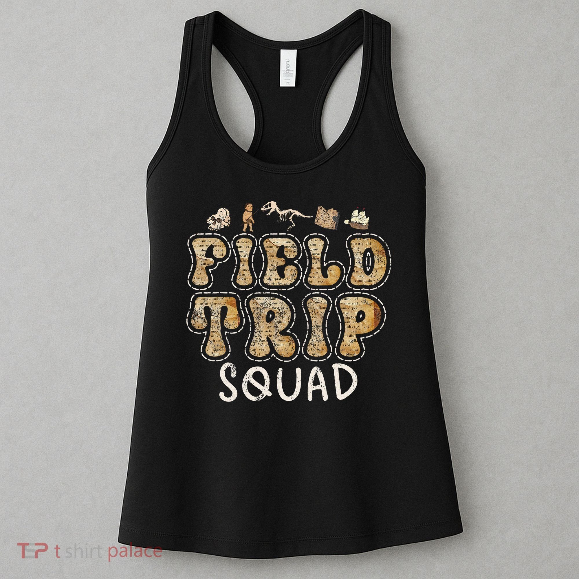 History Museum Field Trip Squad Crew Teacher Student Women's Tank Top