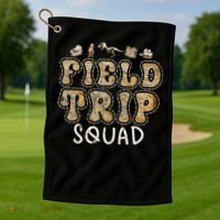 History Museum Field Trip Squad Crew Teacher Student Golf Towel thumb 1