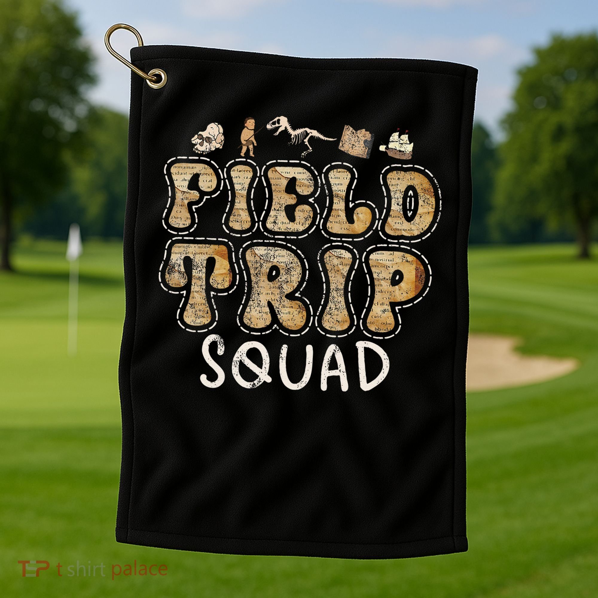 History Museum Field Trip Squad Crew Teacher Student Golf Towel