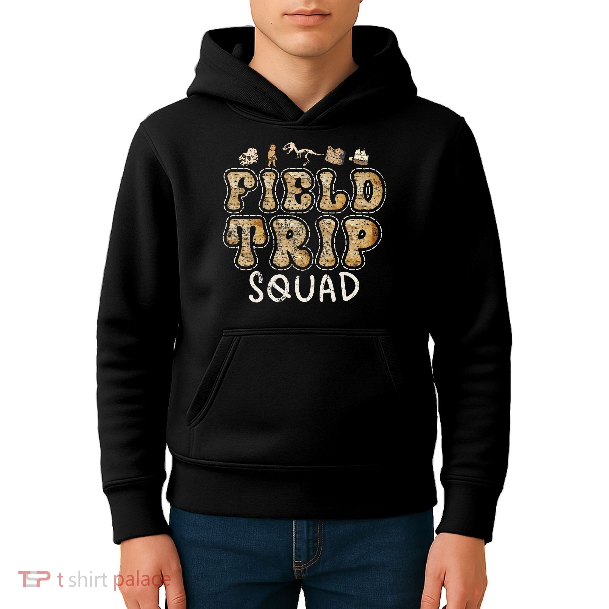 History Museum Field Trip Squad Crew Teacher Student Kids Hoodie