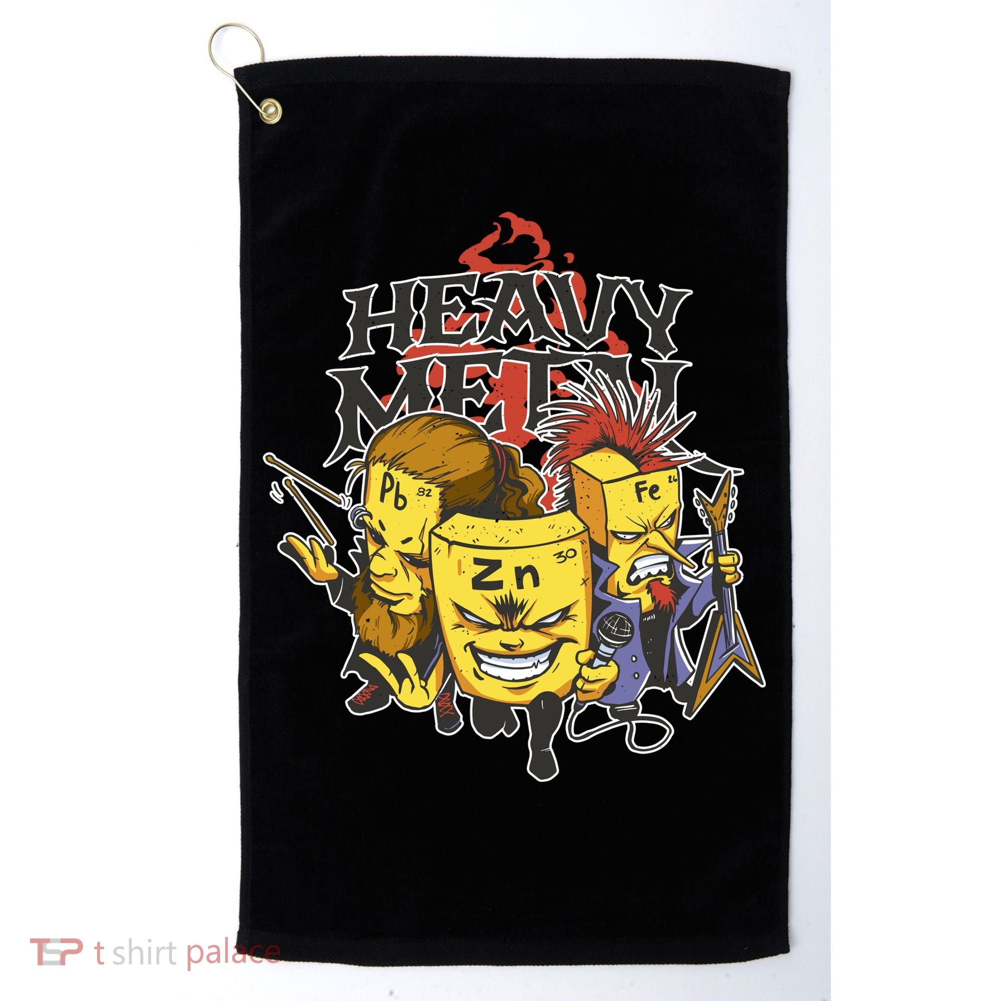 Heavy Metal Funny Chemistry Golf Towel