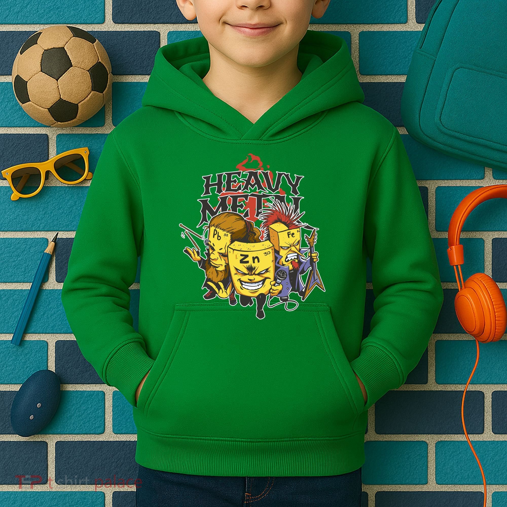 Heavy Metal Funny Chemistry Kids Hoodie