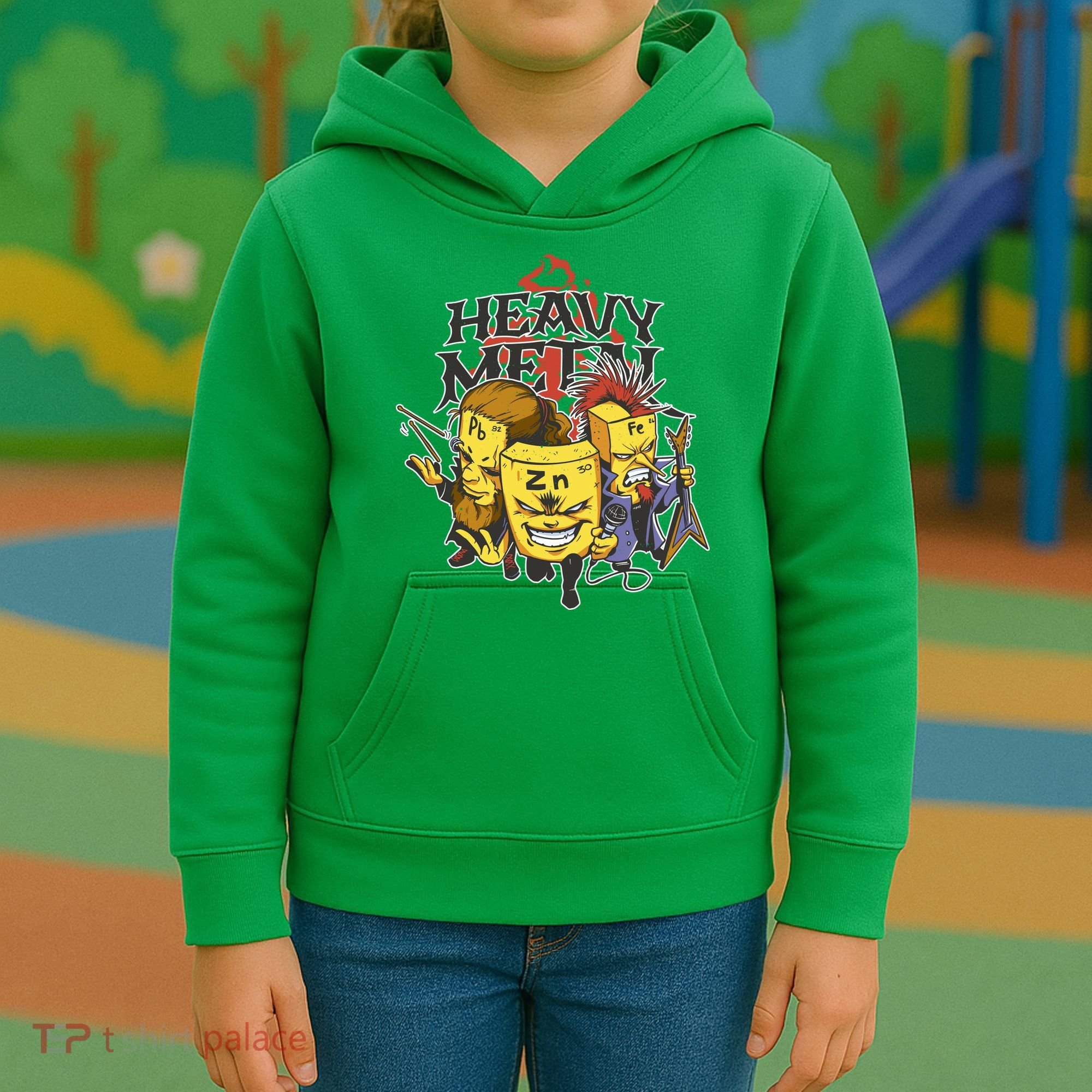 Heavy Metal Funny Chemistry Kids Hoodie