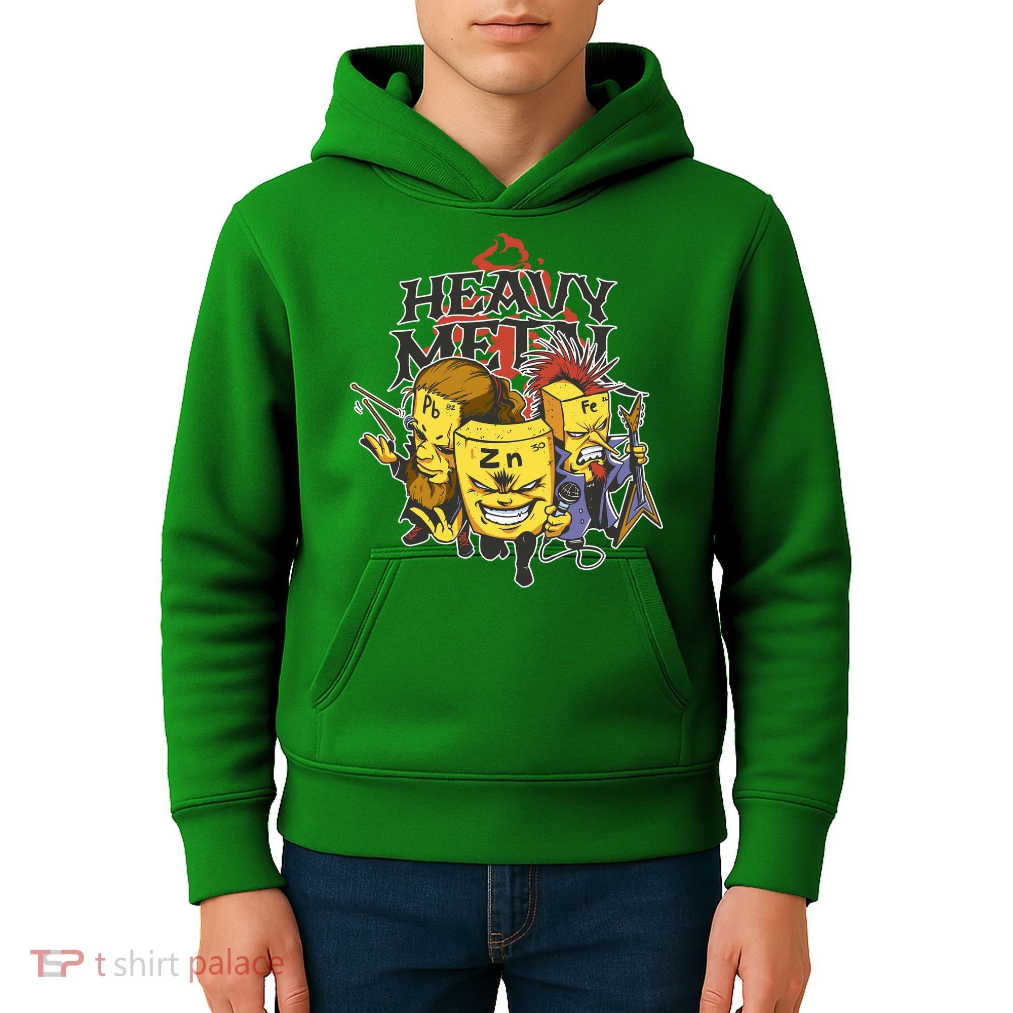 Heavy Metal Funny Chemistry Kids Hoodie