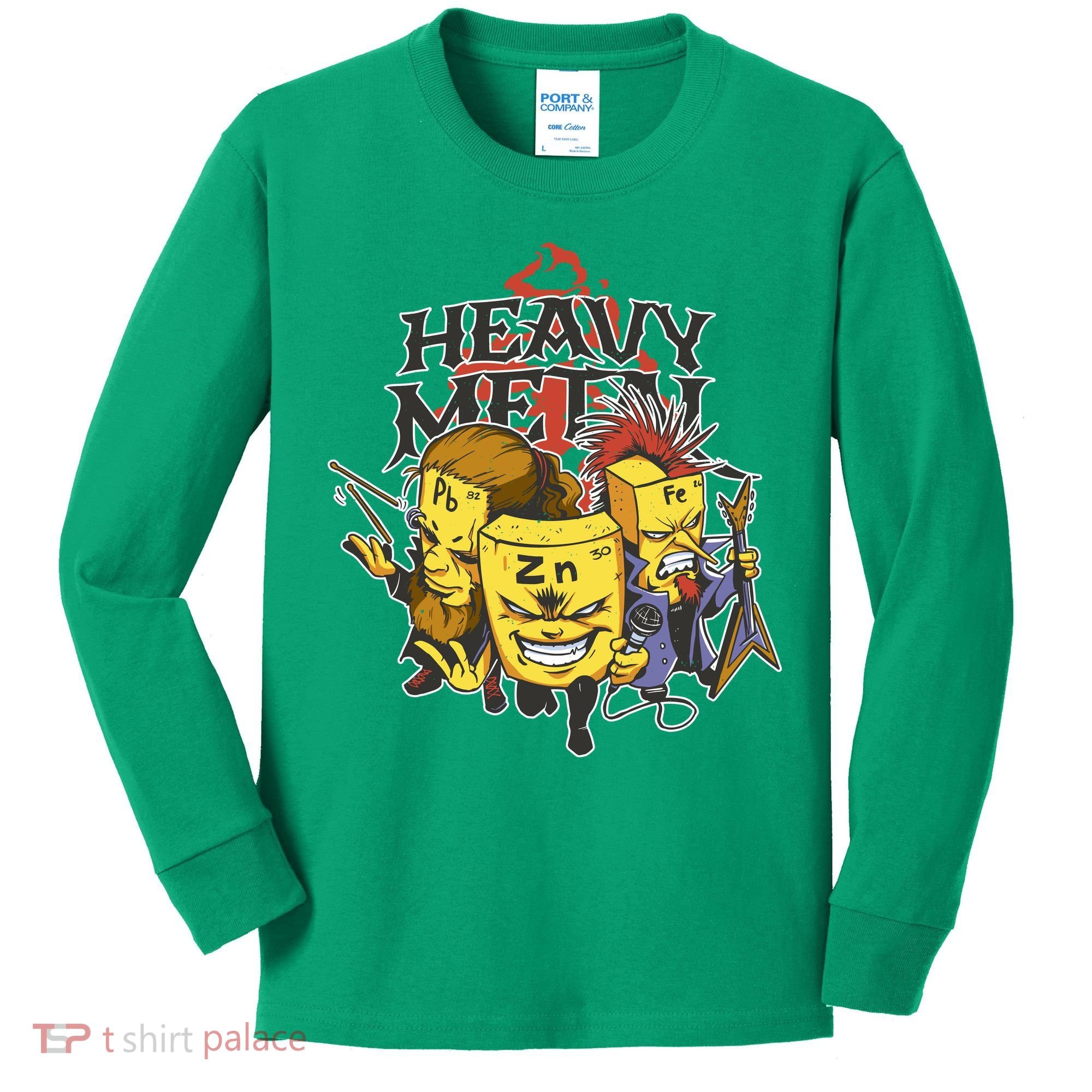 Heavy Metal Funny Chemistry Kids Long Sleeve Shirt