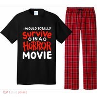 Horror Movie Funny I Could Totally Survive In A Horror Movie Pajama Set thumb 0