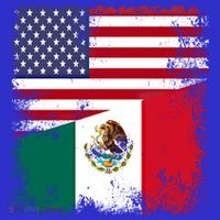 Half Mexican Flag Vintage Mexico Usa Gift T-Shirt thumb 7