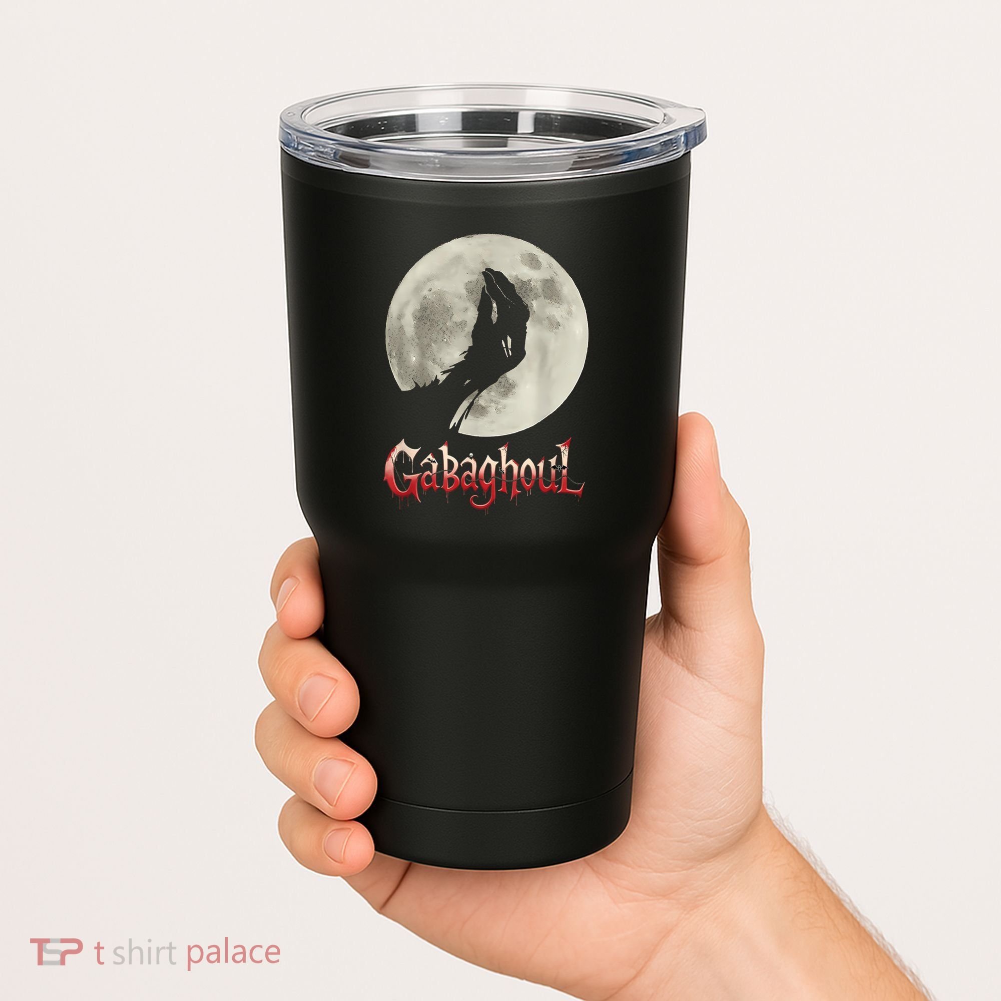 Hand Moon Gabagool Halloween Tumbler