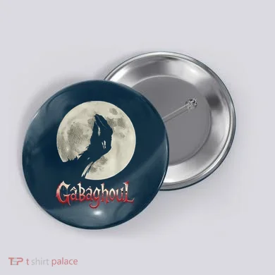 Hand Moon Gabagool Halloween Button