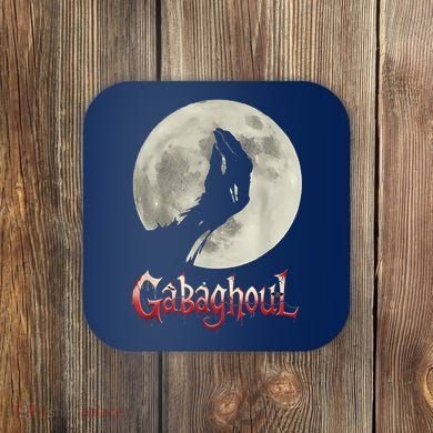 Hand Moon Gabagool Halloween Coaster