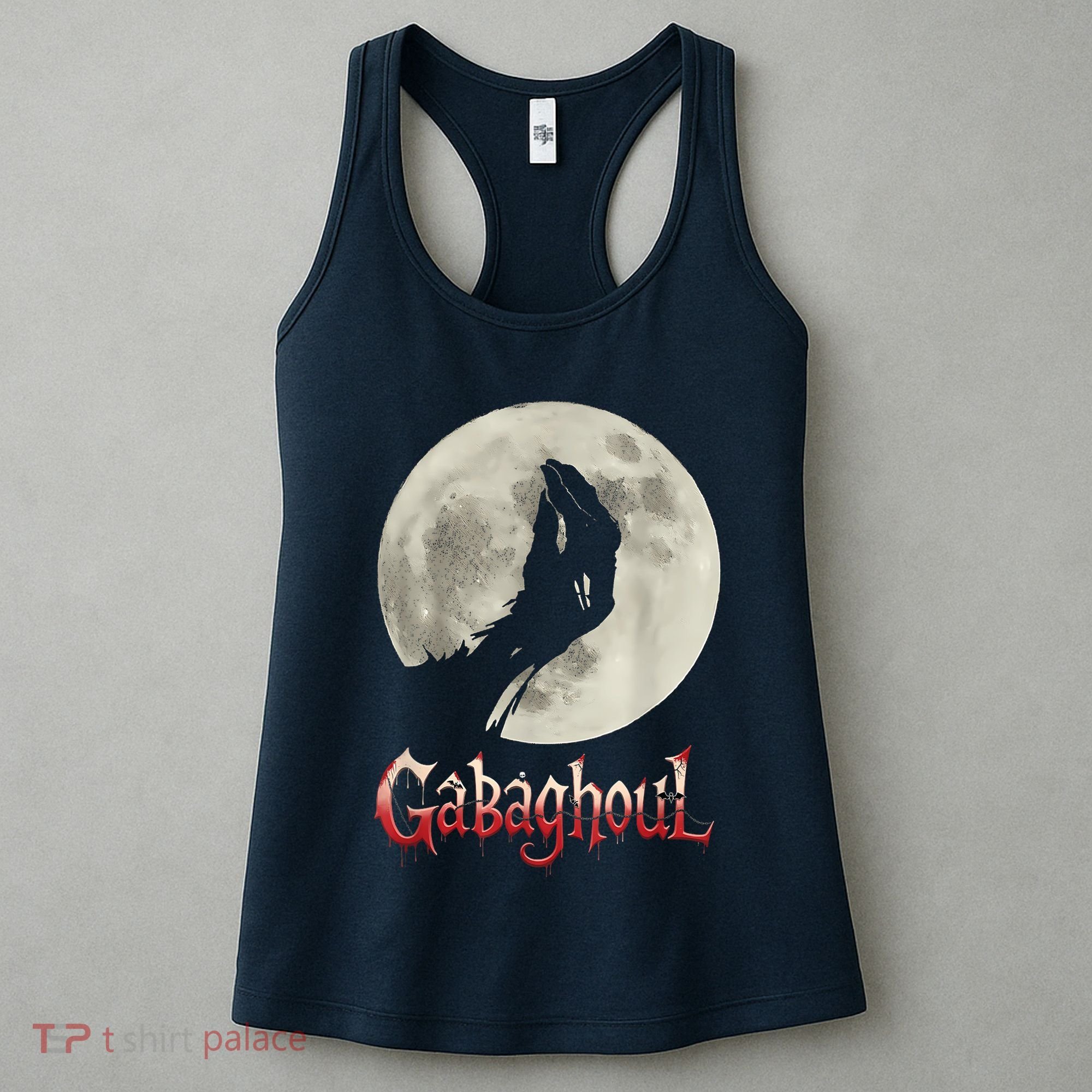 Hand Moon Gabagool Halloween Women's Tank Top