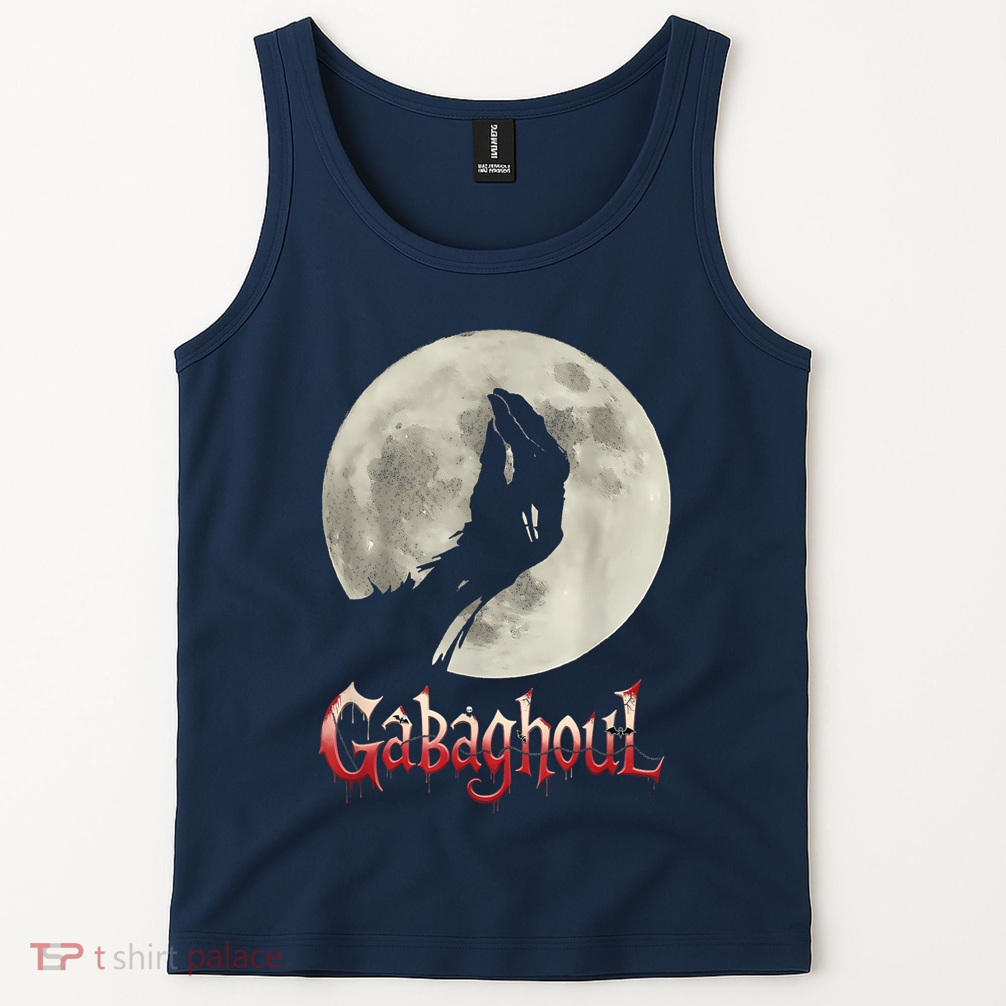 Hand Moon Gabagool Halloween Tank Top