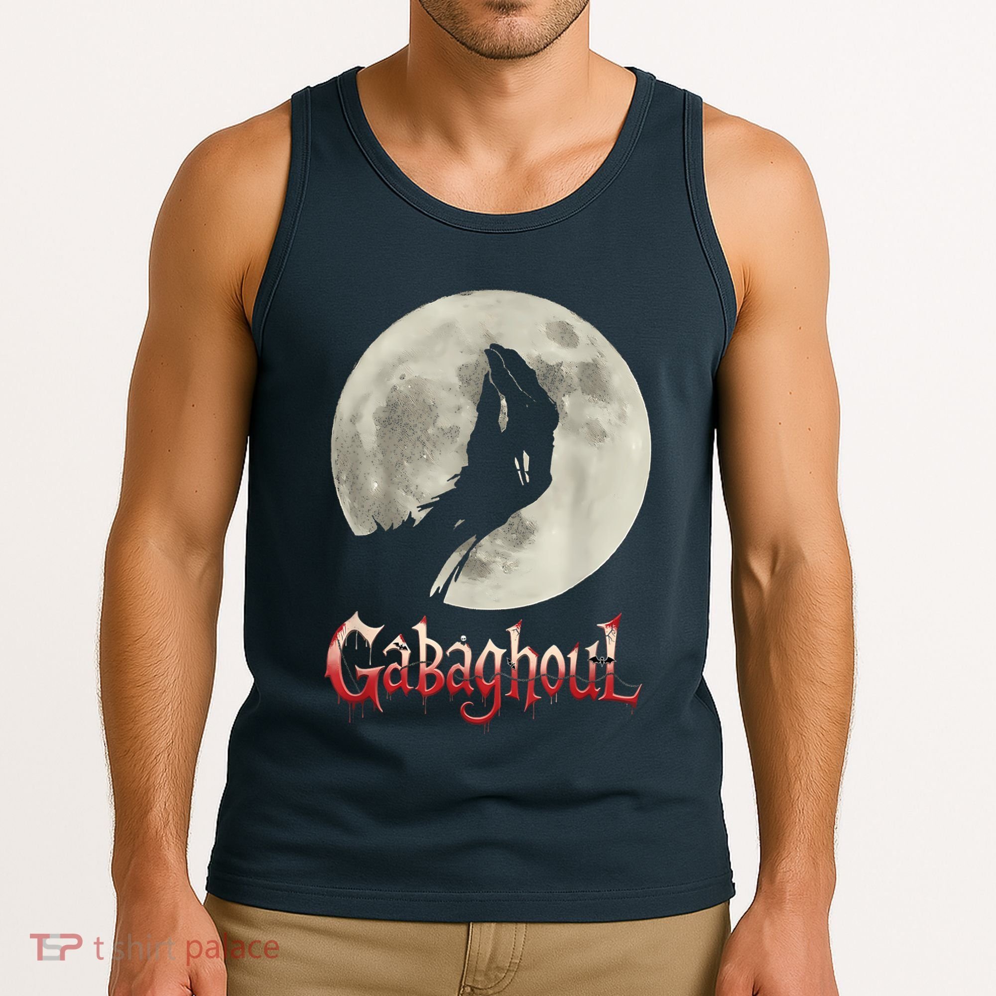 Hand Moon Gabagool Halloween Tank Top