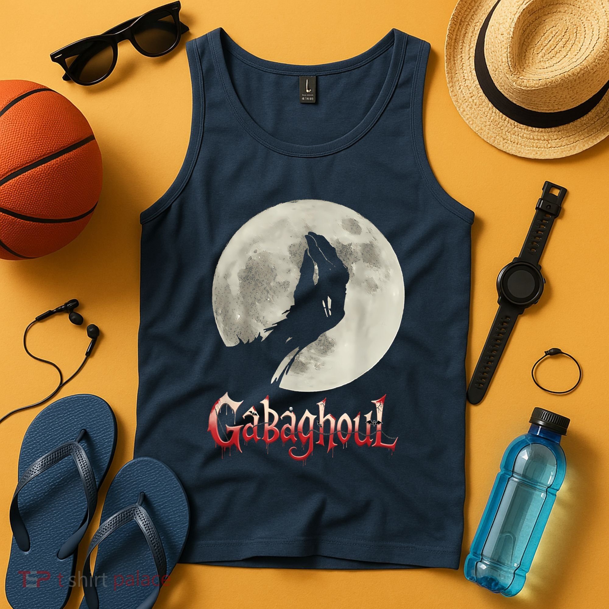 Hand Moon Gabagool Halloween Tank Top