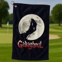 Hand Moon Gabagool Halloween Golf Towel thumb 1