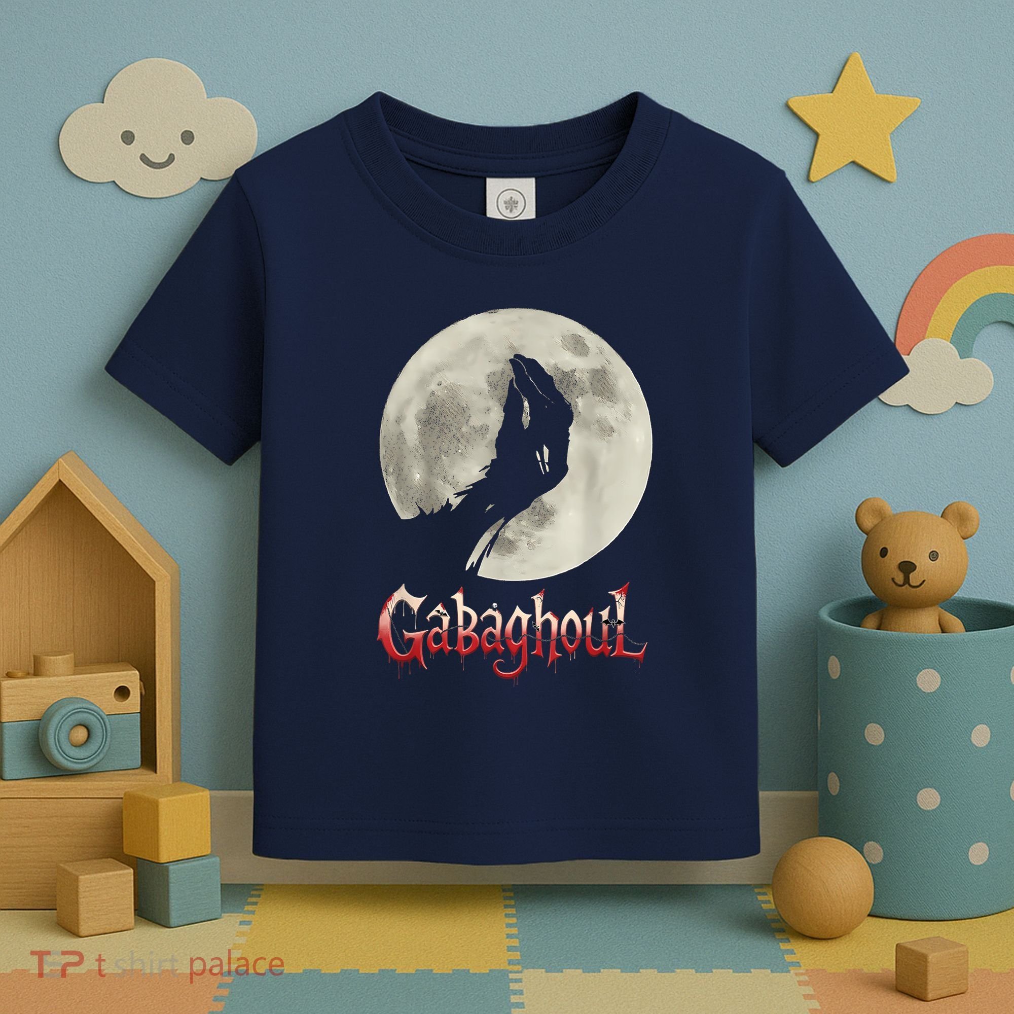 Hand Moon Gabagool Halloween Toddler T-Shirt