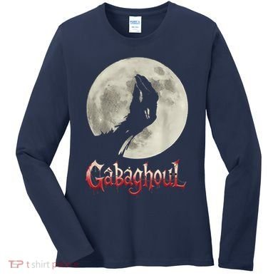 Hand Moon Gabagool Halloween Women's Long Sleeve Shirt