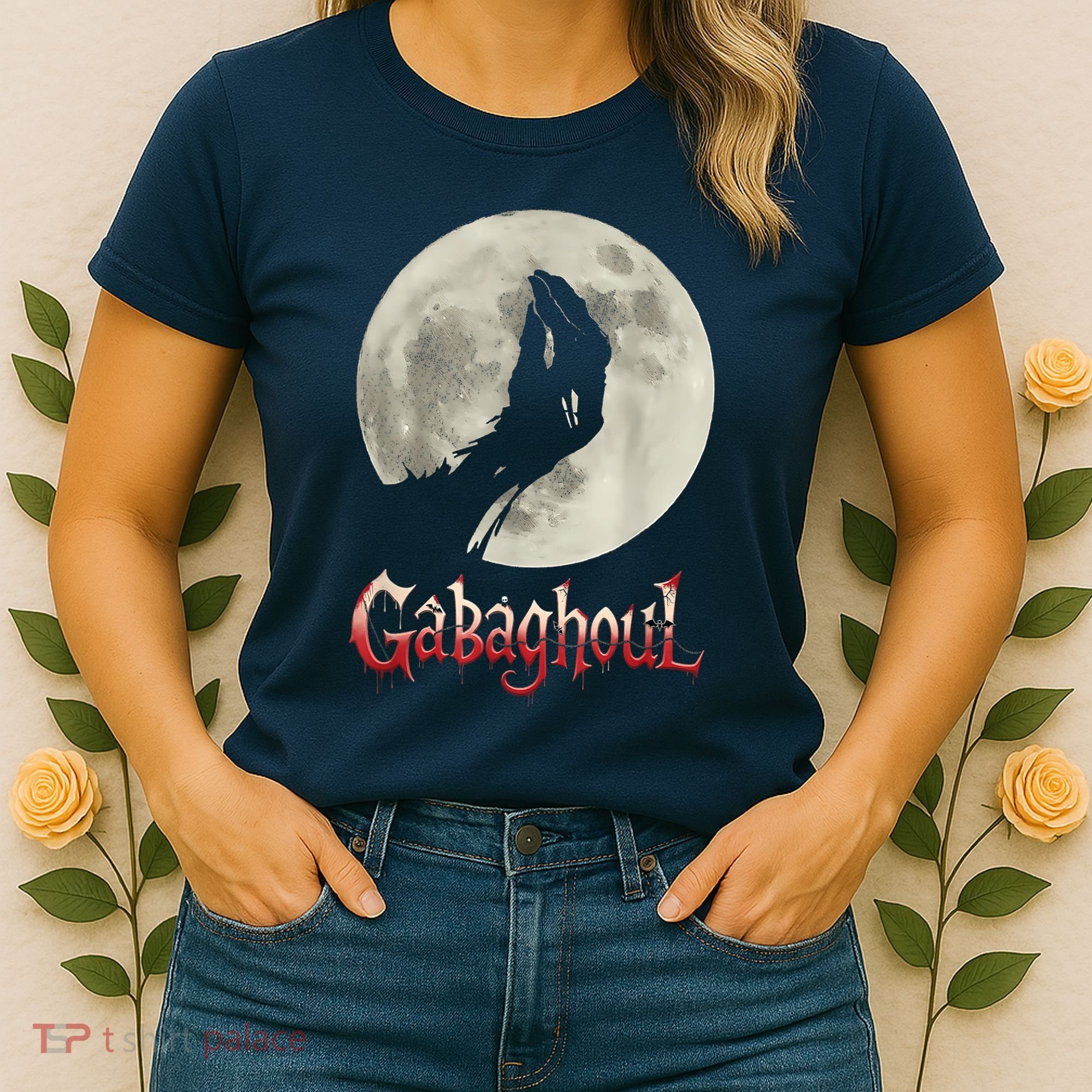 Hand Moon Gabagool Halloween Women's T-Shirt