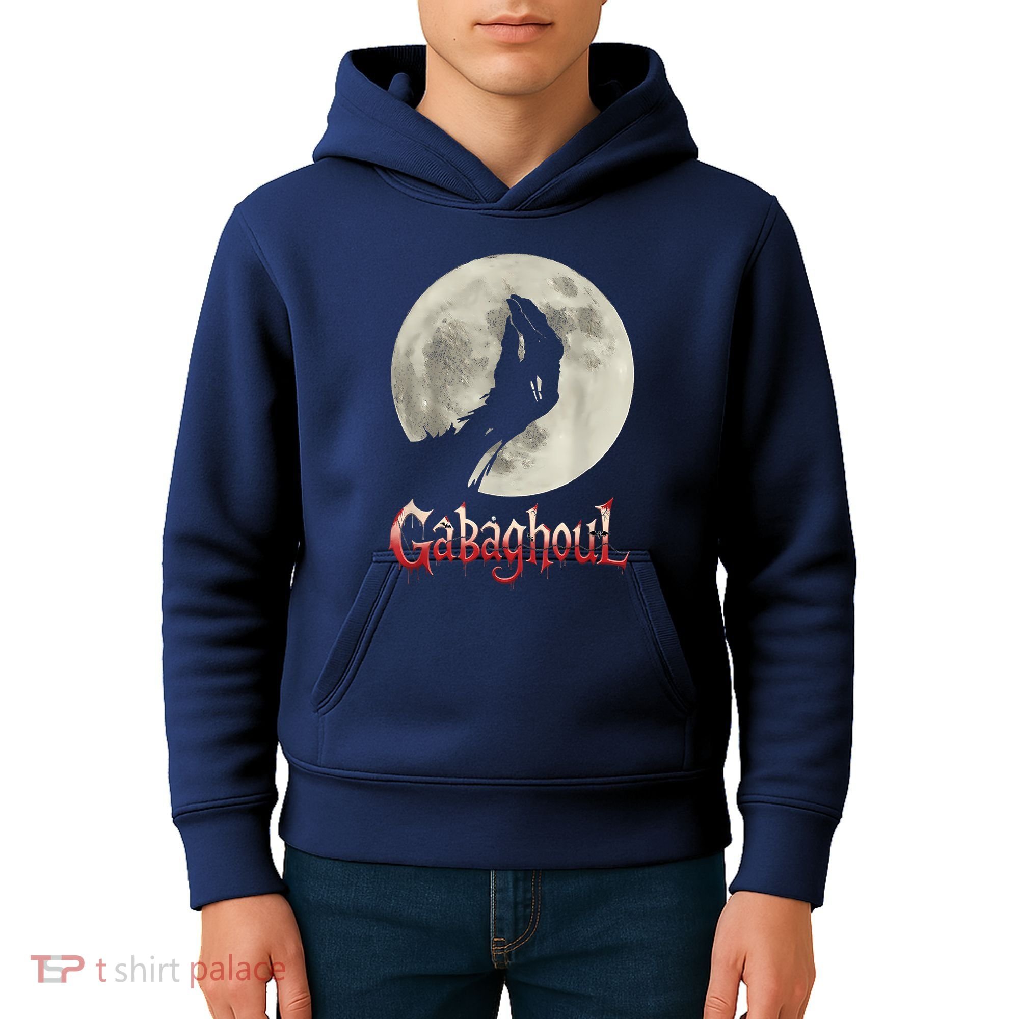 Hand Moon Gabagool Halloween Kids Hoodie