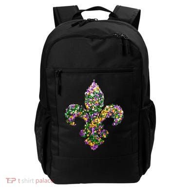 Happy Mardi Gras Carnival Fat Tuesday Fleur De Lis Backpack
