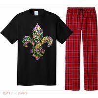 Happy Mardi Gras Carnival Fat Tuesday Fleur De Lis Pajama Set thumb 0