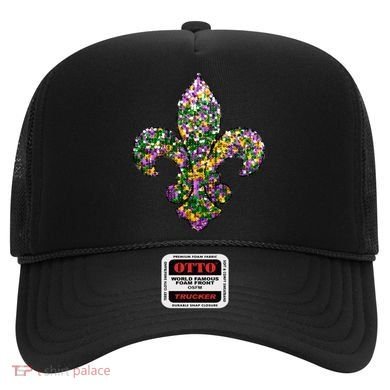 Happy Mardi Gras Carnival Fat Tuesday Fleur De Lis Hat