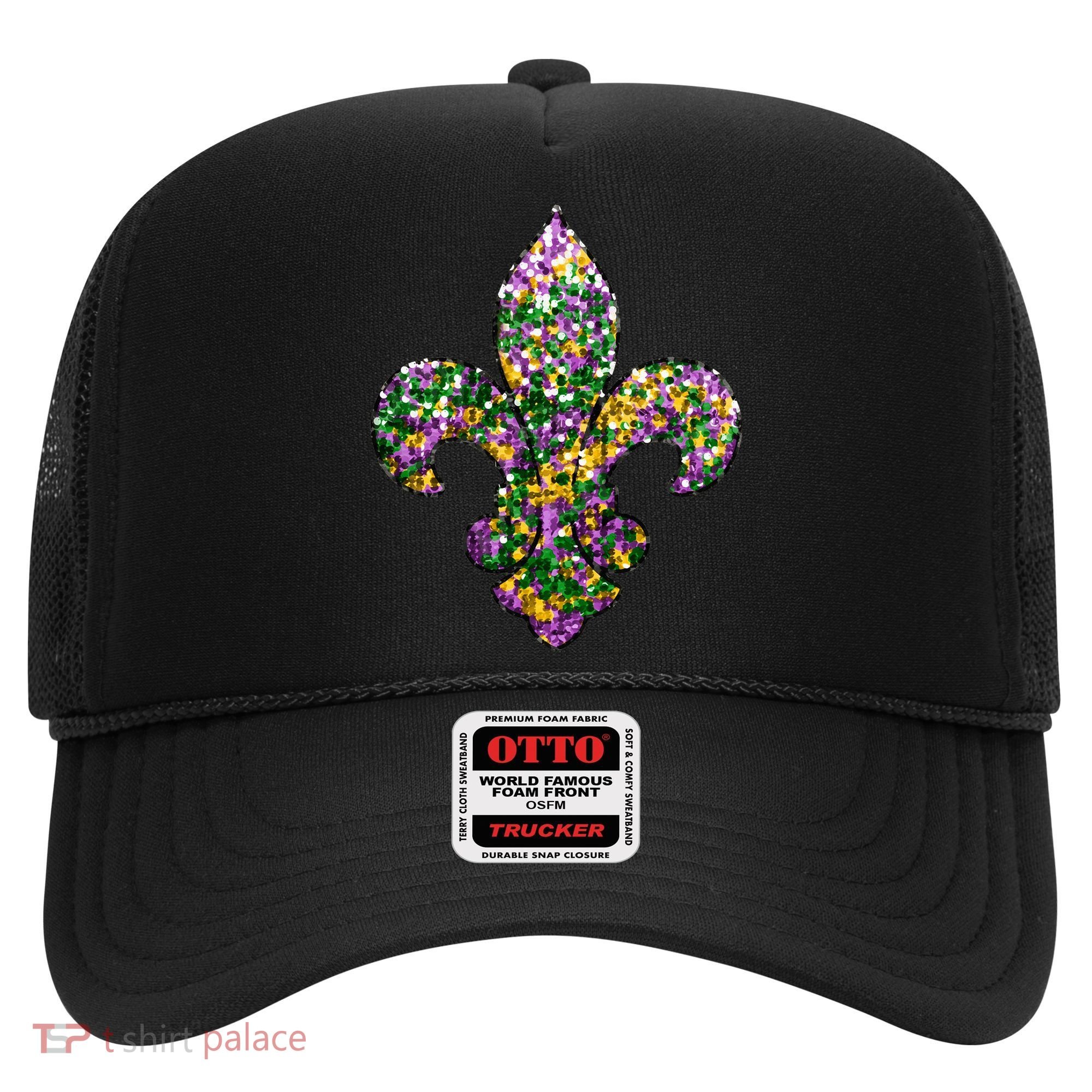 Happy Mardi Gras Carnival Fat Tuesday Fleur De Lis Hat