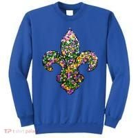 Happy Mardi Gras Carnival Fat Tuesday Fleur De Lis Sweatshirt thumb 0