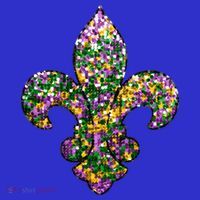 Happy Mardi Gras Carnival Fat Tuesday Fleur De Lis Baby Bodysuit thumb 2
