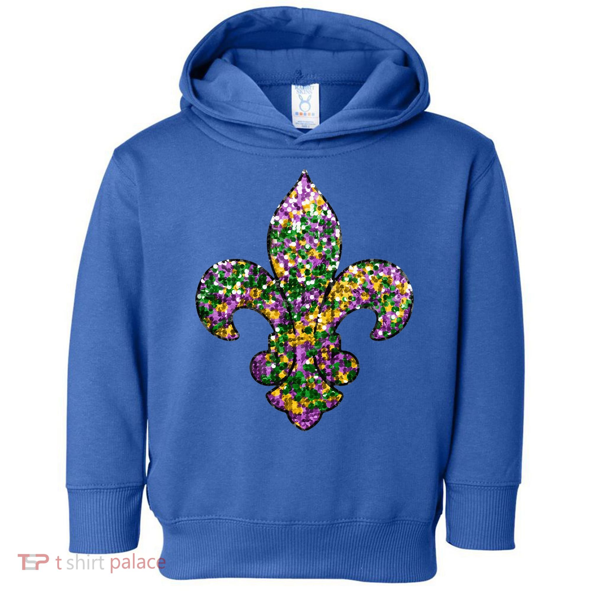 Happy Mardi Gras Carnival Fat Tuesday Fleur De Lis Toddler Hoodie