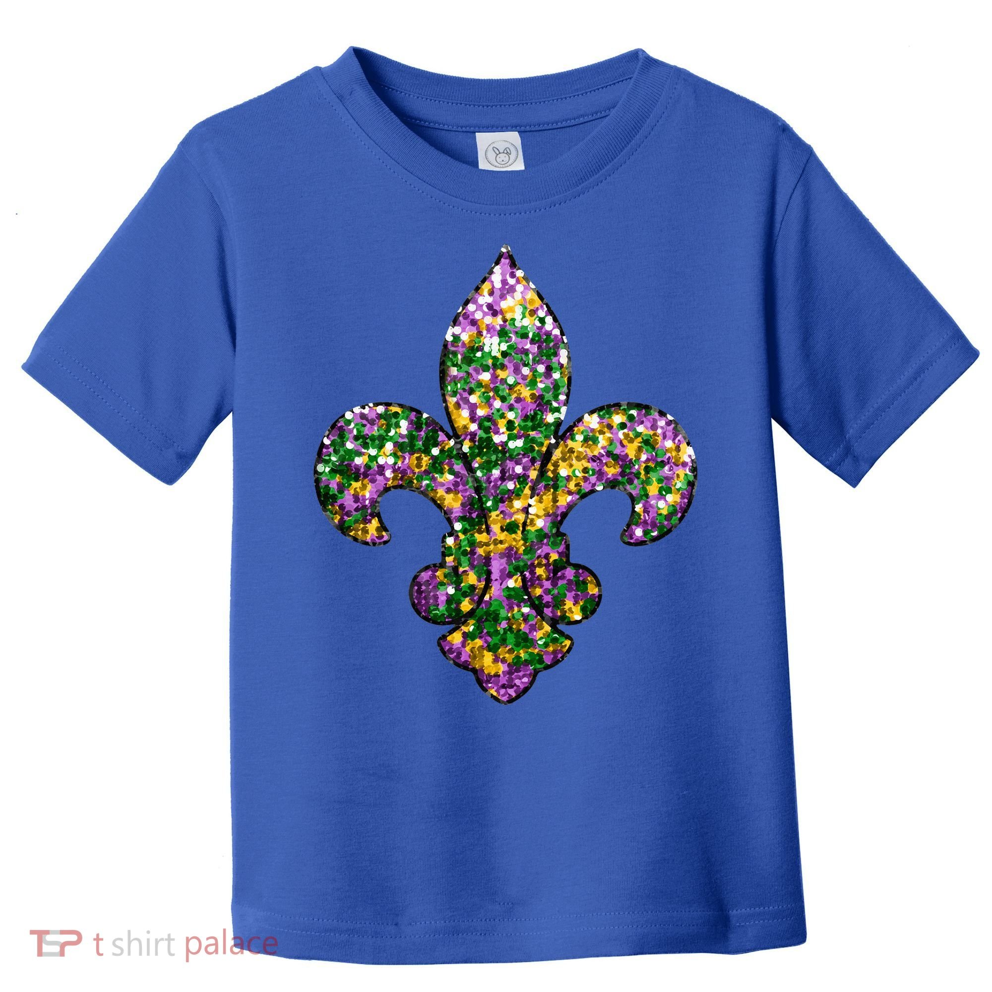 Happy Mardi Gras Carnival Fat Tuesday Fleur De Lis Toddler T-Shirt