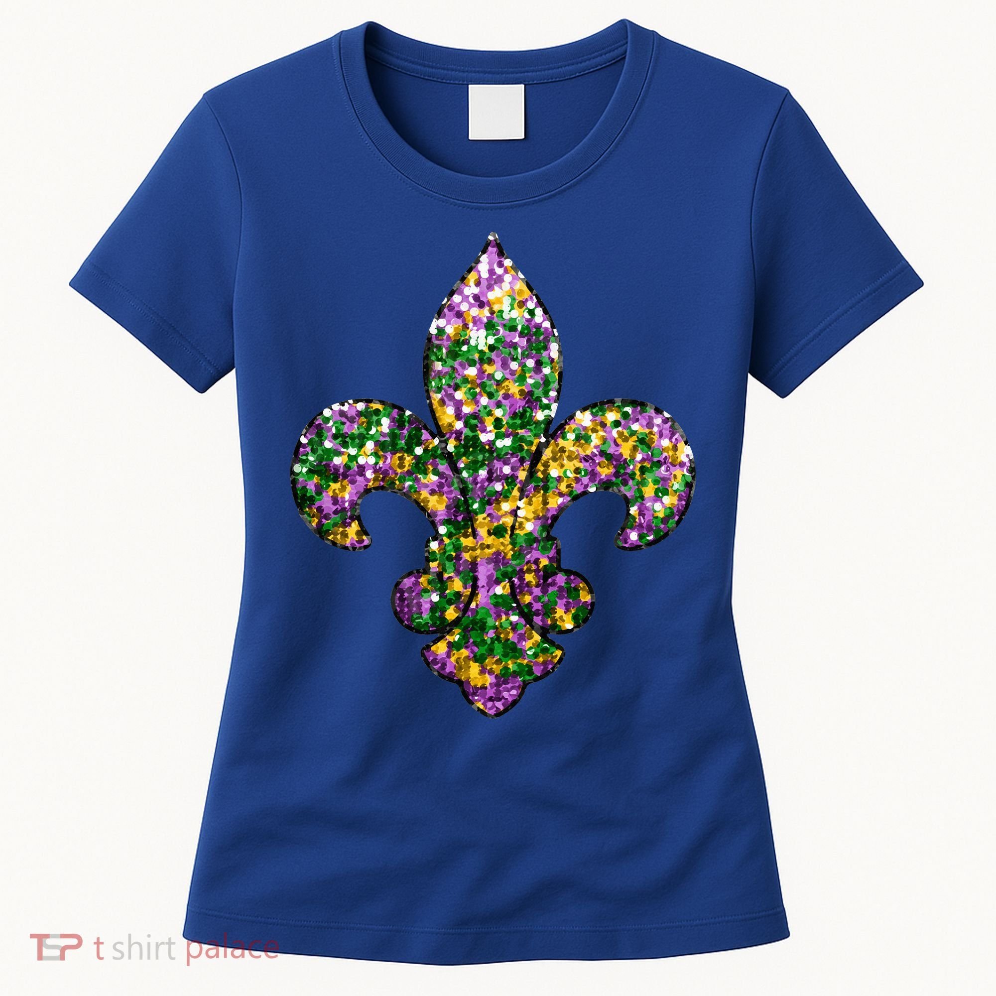 Happy Mardi Gras Carnival Fat Tuesday Fleur De Lis Women's T-Shirt